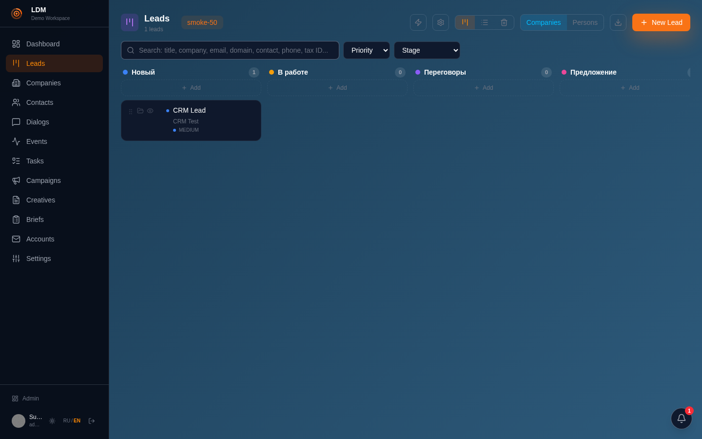 Screenshot of Leads & pipelines